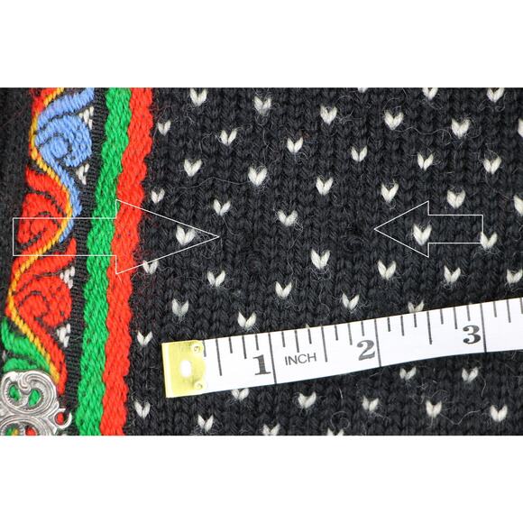 Vintage Dale of Norway Wool Cardigan L Traditional Knitwear - Picture 4 of 6